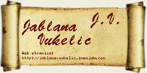 Jablana Vukelić vizit kartica